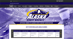 Desktop Screenshot of alaskastatehockey.com