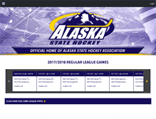 Tablet Screenshot of alaskastatehockey.com
